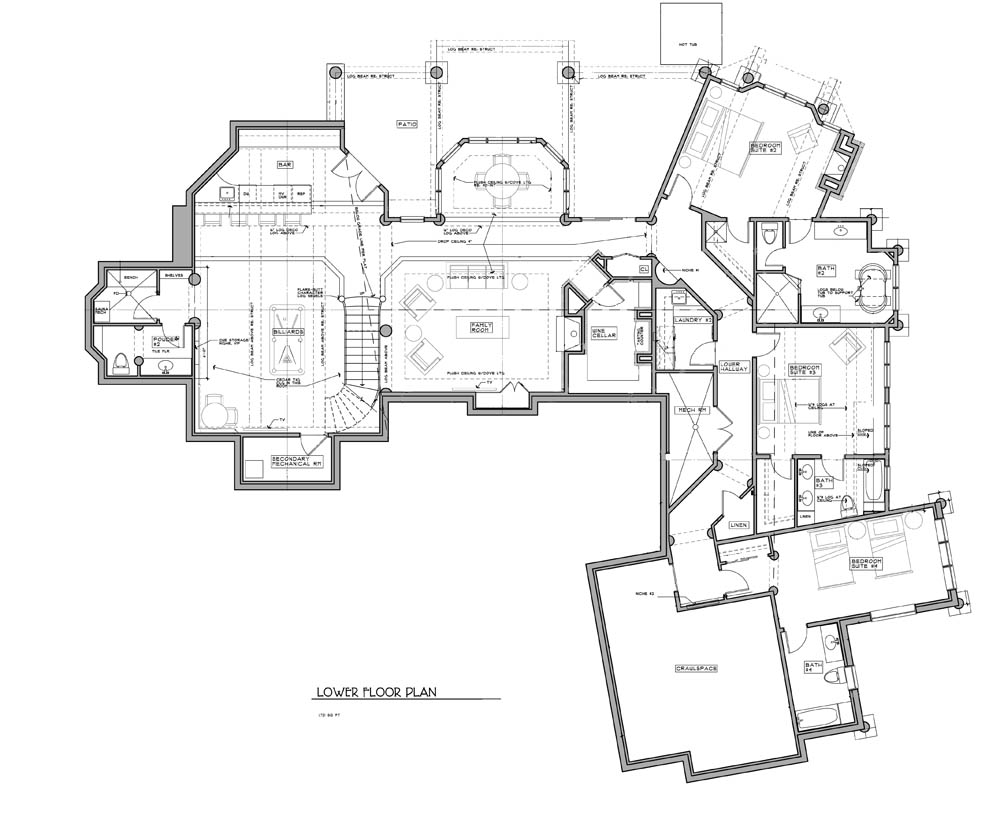 Breckenridge lower floor plan