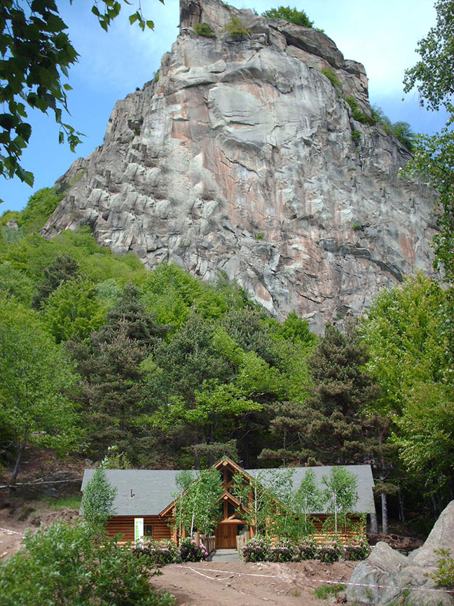 BC Canada House, now called Casa Canada in its new mountain perch under Rocca Sbarua, a popular hiking and rock-climbing area in Italy.