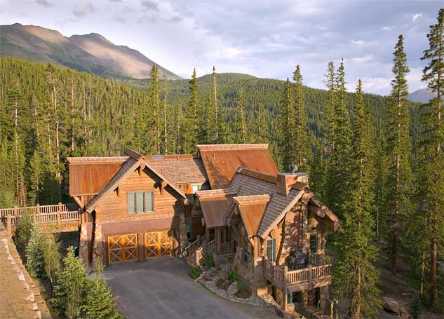 Mountain log home