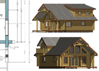 Log cabin floor plan