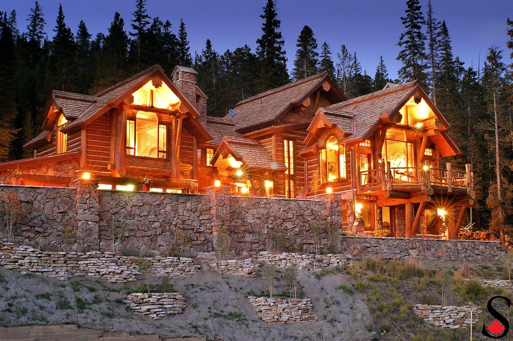 Log home lighting