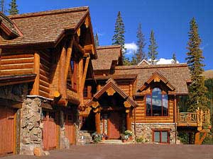 hybrid log house