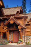 Hybrid Log House Flared Log Ends