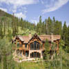 log home with sun deck