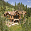 log home exterior photo