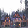 exterior log house pic