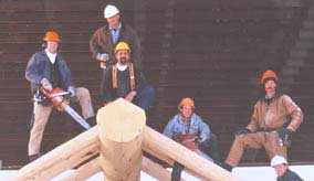 Sitka Log Homes crew