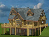 Log home plan 70