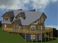 log home plan 71