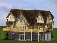 log home plan 74