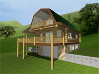 log home plan 80