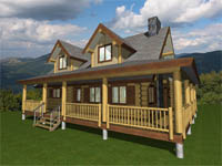 log home plan 82