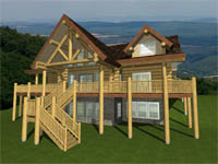 log home plan 83