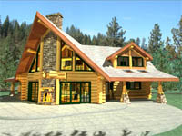 log home plan - Arrowhead