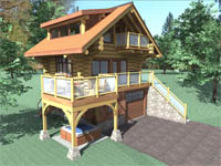 log home plan - Bachelor