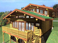 log home plan - Bosworth