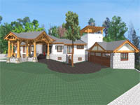 log home plan - Caribe