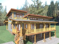 log home plan - Cascade