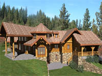 log home plan - Chinook