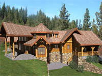 log home plan - Chinook