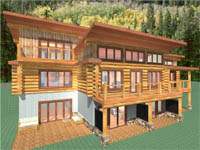 log home plan - Clearwater B&B