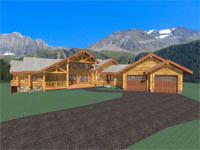 log home plan - Colorado