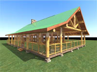 log home plan - Dining Hall