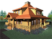 log home plan - Eagles Nest