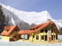 log home plan - El Condor