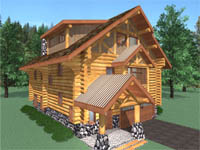 log home plan - El Dorado