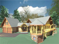 log home plan - Fox Walk