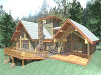 log home plan - Gilmore