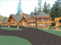 log home plan - Hawkeye