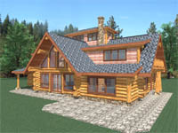 log home plan - Mirador