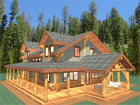 log home plan - Mission