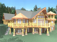 log home plan - Nantahala