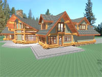 log home plan - Owl Creek