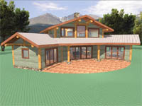 log home plan - Queenstown