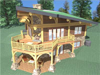 log home plan - Rain Catcher