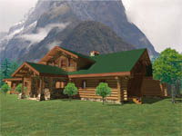 log home plan - Restaurant