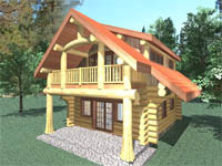 log home plan - Riverside