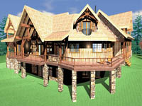 log home plan - Rock Ridge