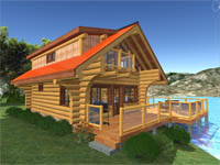 log home plan - Sanctuary