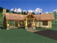 log home plan - Snowflake