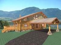 log home plan - Snow Peak