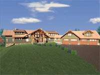 log home plan - Surrey