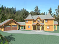 log home plan - The Fort