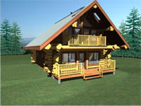 log home plan - Treasure