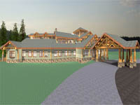 log home plan - Volga Lodge
