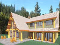 log home plan - Wilderness Lodge